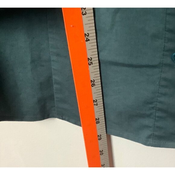 Eloquii By The Limited Womens Plus Size 20 Ruffle Front Blouse 3/4 Sleeve Green - Picture 6 of 9